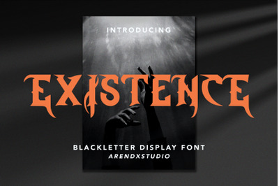 Existence - Blackletter Display Font