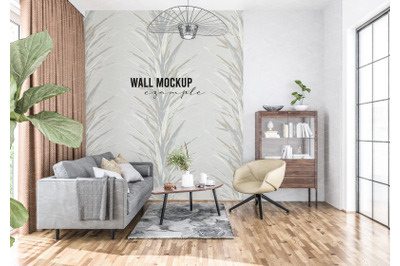 Wall mockup&2C; Wallpaper mockup