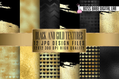 Black and Gold Luxury Textures