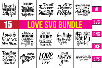 Love SVG Bundle