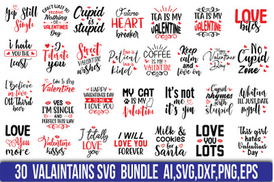 Valentaines Day SVG Bundle