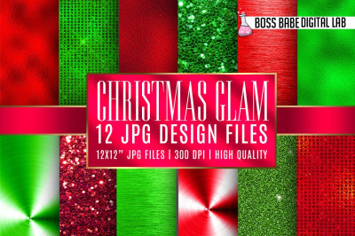Christmas Glam digital papers