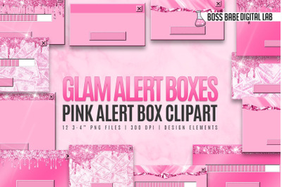 Pink Glam Alert Message Pack
