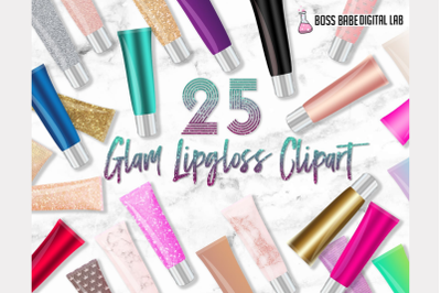 Glam Lipgloss Clipart: &quot;Lipgloss CLIPART&quot; Makeup clipart
