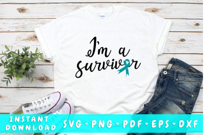 I am a survivor ovarian cancer svg