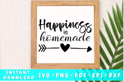 Happiness is homemade svg