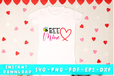 Bee mine svg, Kids Valentine&#039;s Day SVG