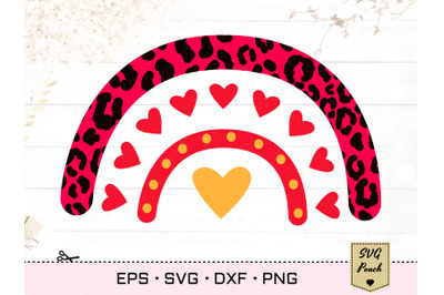 Love Rainbow SVG | Valentine&#039;s Day Rainbow Svg |Couple svg