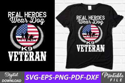 Real Heroes K9 Dog Tags Veterans Design