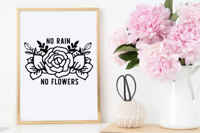 no rain no flowers