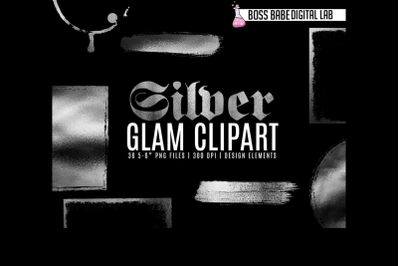 Glam Silver Clipart