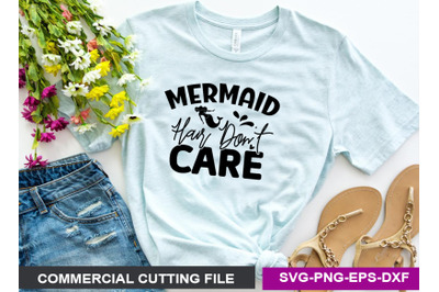 mermaid hair don t care SVG