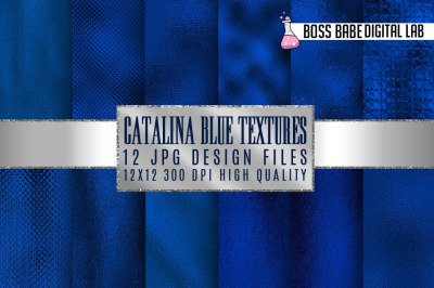 Catalina Blue Metallic Foil Textures