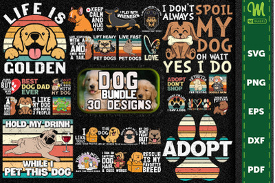 Dog Bundle-30 Designs-211216