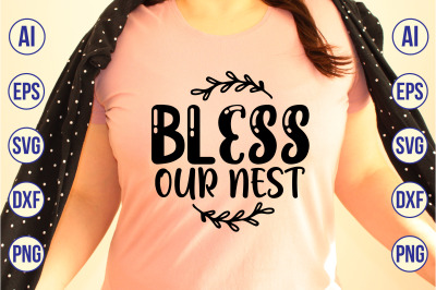 bless our nest svg