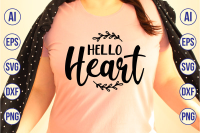 hello heart svg