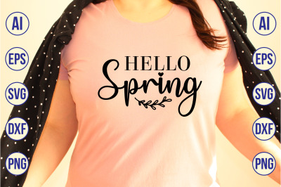 Hello Spring svg