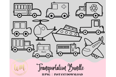 Transportation Vehicles - Transparent Clipart