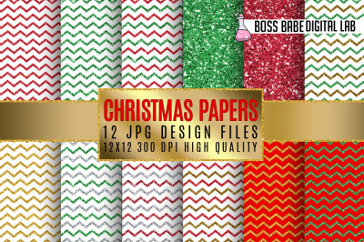 Christmas digital papers