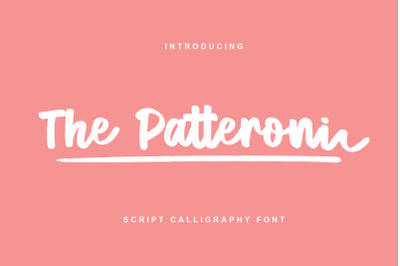 The Patteroni - Script Font
