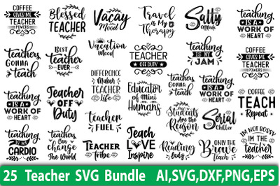 Teacher SVG Bundle