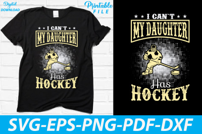 Hockey Gaming Lover Dad Daughter Design