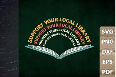 Book Reader Support Your Local Library