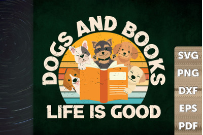 Book Reader Dog And Books Life Is Good