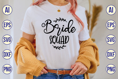 bride squad svg