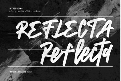 Reflecta Script Graffiti Style Font