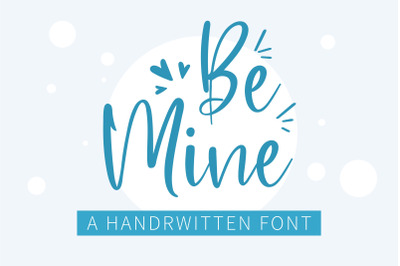 Be Mine - A handwritten font