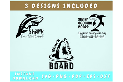 Shark Coochie Board SVG&2C; Funny Charcuterie SVG