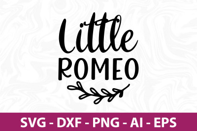 Little romeo SVG