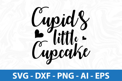 Cupids little cupcake svg cut file