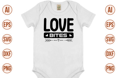 Love bites svg cut file