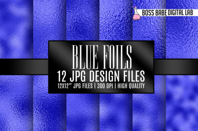 Blue Foil Textures