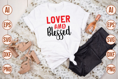 Lover and Blessed svg cut file