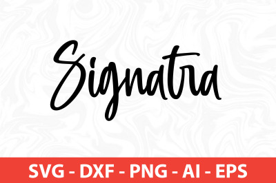 SIGNATRA svg