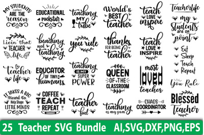 Teacher SVG Bundle