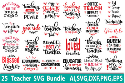 Teacher SVG Bundle