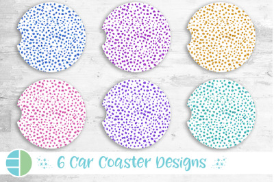 Cheetah Print Car Coaster Sublimation Designs