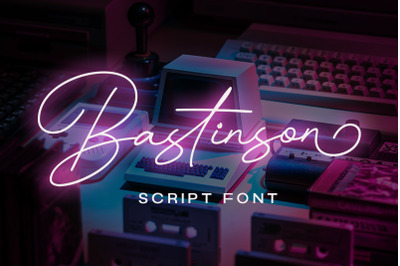 Bastinson - Monoline Script Font