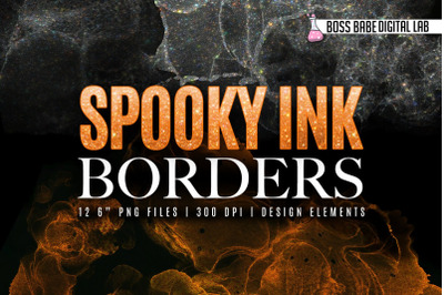 Glam Halloween Spooky Ink Borders