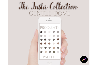 Procreate Insta Collection Gentle Dove Colour Palette