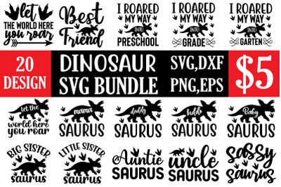 dinosaur svg bundle