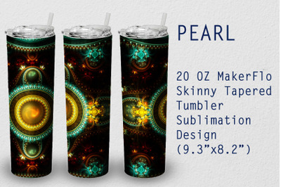 Tumbler Tapered 20 OZ Sublimation Pearl Wrap Design