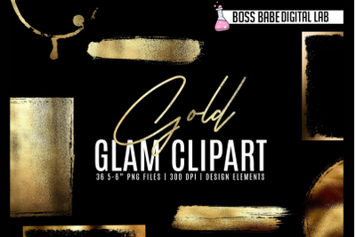 Glam Gold Clipart