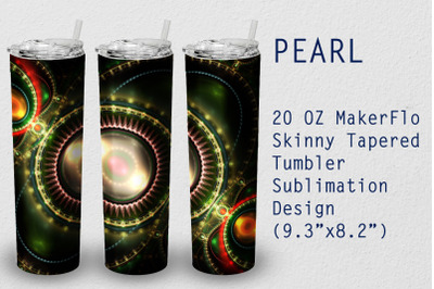 Tumbler Tapered 20 OZ Sublimation Pearl Wrap Design