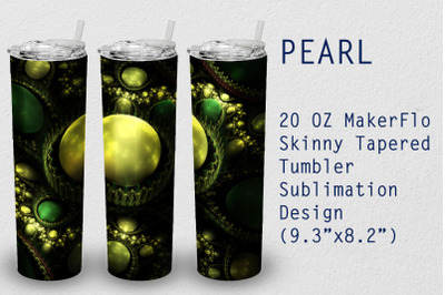 Tumbler Tapered 20 OZ Sublimation Pearl Wrap Design
