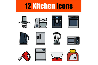 Kitchen Icon Set